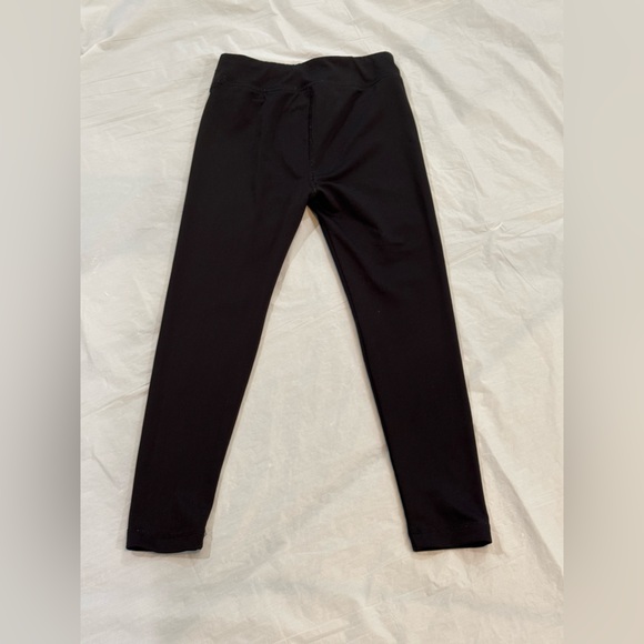 Under Armour Kids Black Leggings with Pink Logo - Picture 4 of 4